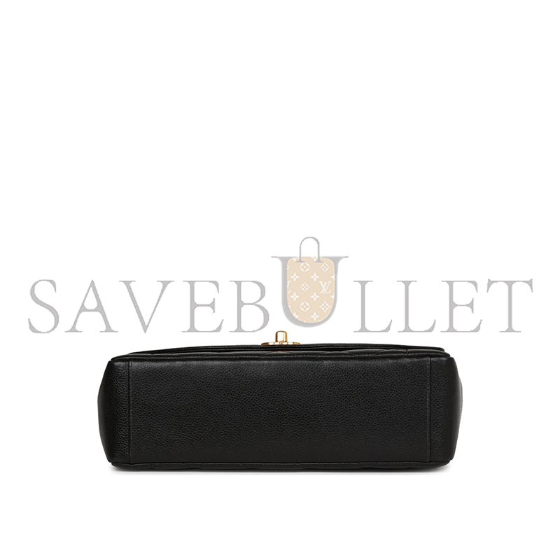 Ch*el medium diana flap bag black caviar gold hardware a2221 (22.5*14*7cm)